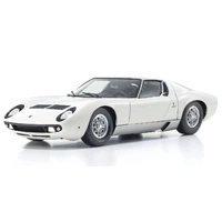 Kyosho 1/18 Lamborghini Miura P400 White/Silver (Int. Black) Diecast Model Car