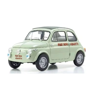Kyosho Original 1/18 Fiat Nuova 500 Elaborazione Abarth Record Green Clear Diecast Model Car