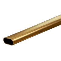 K&S 300mm Large Brass Oval Tube (1 piece)