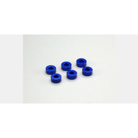 Kyosho Aluminum Collar (3x7x3mm/Blue/6pcs)