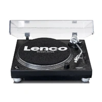Lenco Direct Drive Turntable with USB-PC recording Black