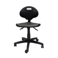 Rapidline Laboratory Chair - Black Polyurethane LAB-CH