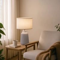 Urban Style Ilum Lamp Fiona Grey 195x195x405mm LAMPC001GR