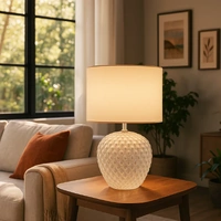 Urban Style Ilum Lamp Annie White 230x230x420mm LAMPG001WH