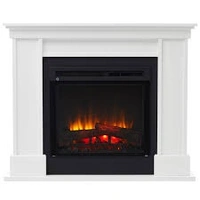 Dimplex 1.5kW Liberty Mantle w/ LED Firebox- White finish