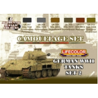 Lifecolor German Tanks WWII #2 Acrylic Paint Set