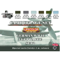Lifecolor German WWII Luftwaffe #2 Acrylic Paint Set
