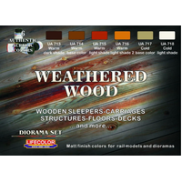 Lifecolor Weathered Wood Acrylic Paint Set