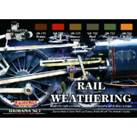 Lifecolor Rail Weathering Diorama Acrylic Paint Set
