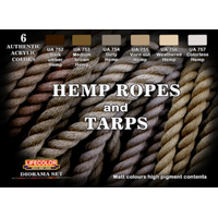 Lifecolor Hemp Ropes And Tarps Acrylic Paint Set
