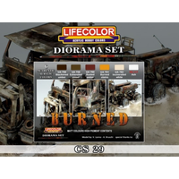 Lifecolor Burned Acrylic Paint Set