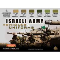 Lifecolor Isreali Army Vehicle & Uniforms Acrylic Paint Set