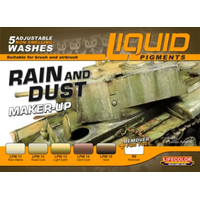 Lifecolor Liquid Pigments Rain And Dust Makeup (5 Wash Set)