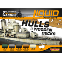 Lifecolor Liquid Pigments Hulls & Wooden Decks (5 Wash Set)