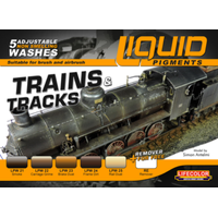 Lifecolor Liquid Pigments Trains & Tracks (5 Wash Set)