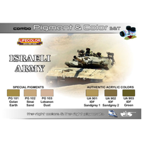 Lifecolor Israeli Army Pigment And Colour Combo Acrylic Paint Set