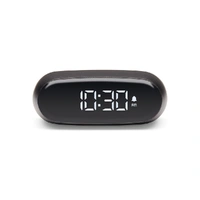 Lexon Minut Mini Alarm Clock - Gunmetal
