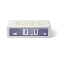 Lexon Flip Classic Reversible Alarm Clock - White