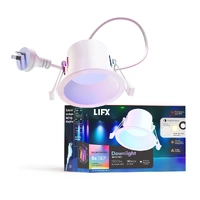 LIFX Recessed Downlight Colour 3 Trim Options LFXR4DBXT/RG