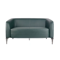 Liso Single Seater Lounge - Forest Green Commercial Grade PU Leather LISO-2-FG