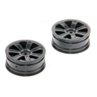 LRP Spoke Wheel front black (2 pcs) - S10 Twister BX