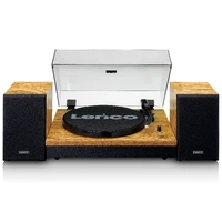 Lenco Turntable with Bluetooth & 2 Separate Speakers - Wood