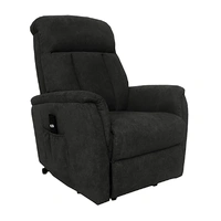 Lytle Single Motor Lift Chair - Manisa Charcoal LYTLSINFMCH