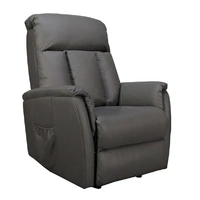 Lytle Single Motor Lift Chair - Grey Leather LYTLSINLDGR