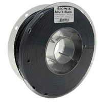 3D Meta Fire Retardant ABS Black 1KG Spool M-ABSFR-BLA-1KGX1.75MM