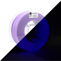 3D Meta Glow in the Dark PLA Purple - Colour in Light 1KG Spool M-PLA-GDPURP-1KGX1.75MM
