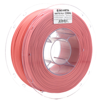 3D Meta Matte PLA Coral 1KG Spool M-PLA-MACOR-1KGX1.75MM