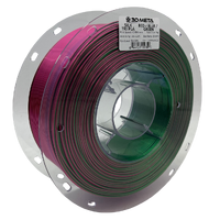 3D Meta Silk Tri PLA Red - Blue - Green 1KG Spool M-SILKT-RED/BLU/GRE-1KGX1.75MM