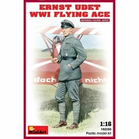 MiniArt 1/16 Ernst Udet. WW1 Flying Ace Plastic Model Kit