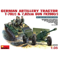 MiniArt 1/35 German Artillery Tractor T-70 & Gun FK 288 w/crew Plastic Model Kit