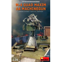MiniArt 1/35 M-4 Quad Maxim AA Machinegun Plastic Model Kit