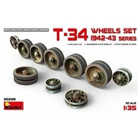 MiniArt 1/35 T-34 Wheels Set. 1942 Series Plastic Model Kit