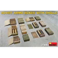 MiniArt 1/35 Soviet Ammo Boxes w/Shells Plastic Model Kit