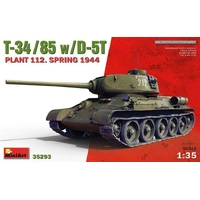MiniArt 1/35 T-34-85 w/D-5T. Plant 112. Spring 1944 Plastic Model Kit