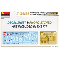 MiniArt 1/35 T-34-85 Composite Turret. 112 Plant. Summer 1944 Interior Kit Plastic Model Kit