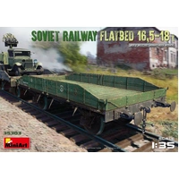 MiniArt 1/35 Soviet Railway Flatbed 16.5-18 t Plastic Model Kit