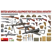 MiniArt 1/35 BRITISH WEAPONS & EQUIPMENT FOR TANK CREW & INFANTRY Plastic Model Kit