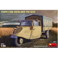 MiniArt 1/35 Tempo E400 Hochlader Pritsche. German 3-Wheel Delivery Truck Plastic Model Kit