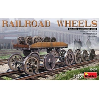 MiniArt 1/35 Railroad Wheels Plastic Model Kit