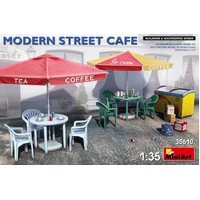 MiniArt 1/35 Modern Street Cafe Plastic Model Kit