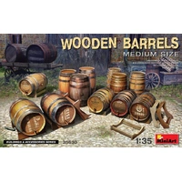 MiniArt 1/35 Wooden Barrels. Medium Size Plastic Model Kit