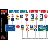 MiniArt 1/35 Traffic Signs. Kuwait 1990's Plastic Model Kit