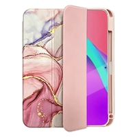 Techxtras iPad Tablet Case Folio A16/10.9" Marble - Pink MBP14504