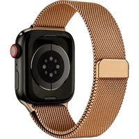 Crest Milanese Watch Strap 38 - 41mm Rose Gold MBS09169