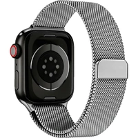 Crest Milanese Watch Strap 38 - 41mm Silver MBV09170