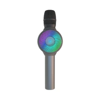 Laser LED Karaoke Microphone Silver MIC-RKLED-SLV